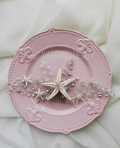 Amazon Com Beach Wedding Bridal Headpiece Rose Gold Hair Piece