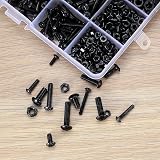 Cents matter Nuts and Bolts Assorted Set 500 Pcs M3 M4 M5 Black Hex Socket view 3