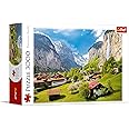Trefl Lauterbrunnen, Switzerland 3000 Piece Jigsaw Puzzle Red 46"x33" Print, DIY Puzzle, Creative Fun, Classic Puzzle for Adults and Children from 15 Years Old