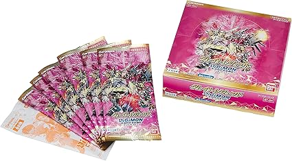 Amazon Com Bandai Namco Entertainment Digimon Card Game Booster Gray Great Legend Bt 04 Box Toys Games