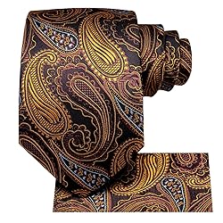 Hi-Tie 3 Pcs Gift Box Mens Tie Set Necktie with