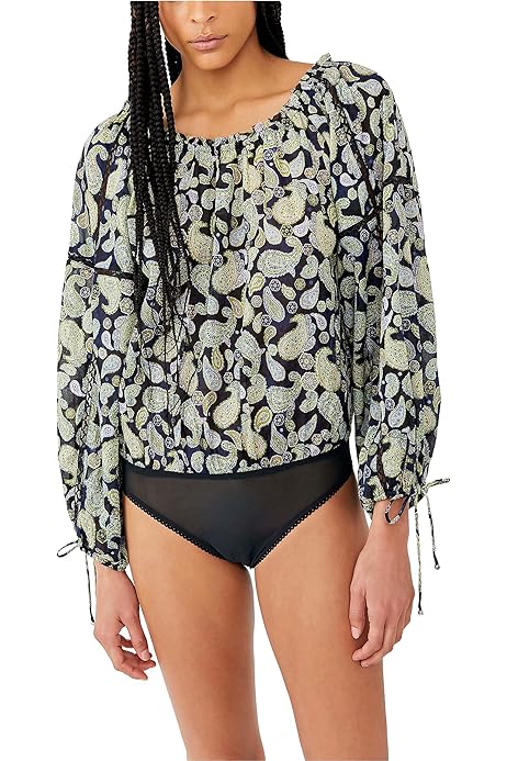 AllSaints Molly Long Sleeve Bodysuit Wild Berry Red 0 at