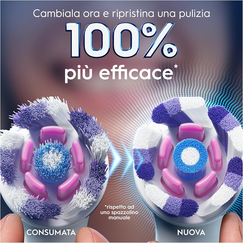Testine di Ricambio iO Radiant White, Bianche, 8 Ricambi