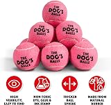 The Dog's Balls Dog Tennis Balls Pink Medium 12 Pack Non Abrasive Felt view 6
