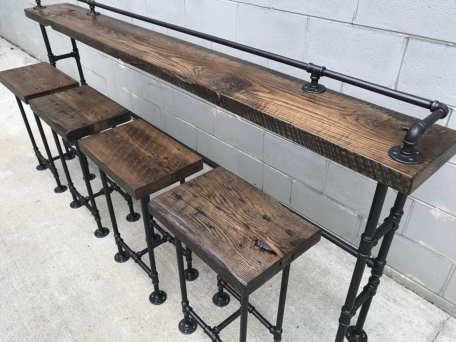 Reclaimed Barnwood Bar Stools Handmade