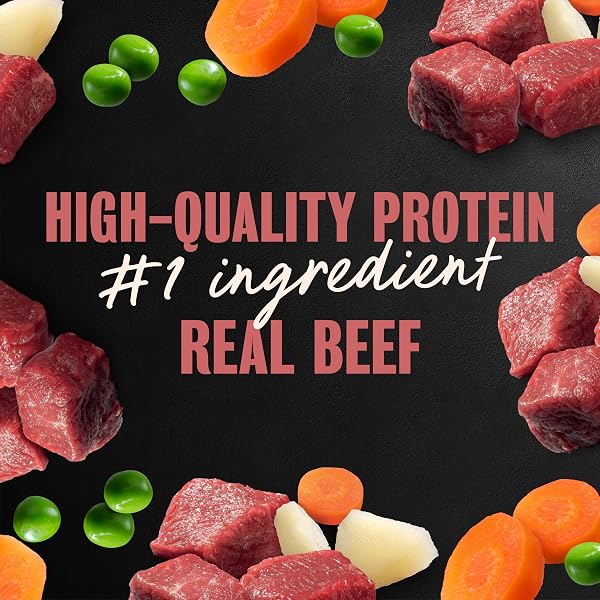 CESAR HOME DELIGHTS ADULT SOFT WET DOG FOOD BEEF STEW, 3.5 OZ. EASY PEEL DOG FOOD TRAY