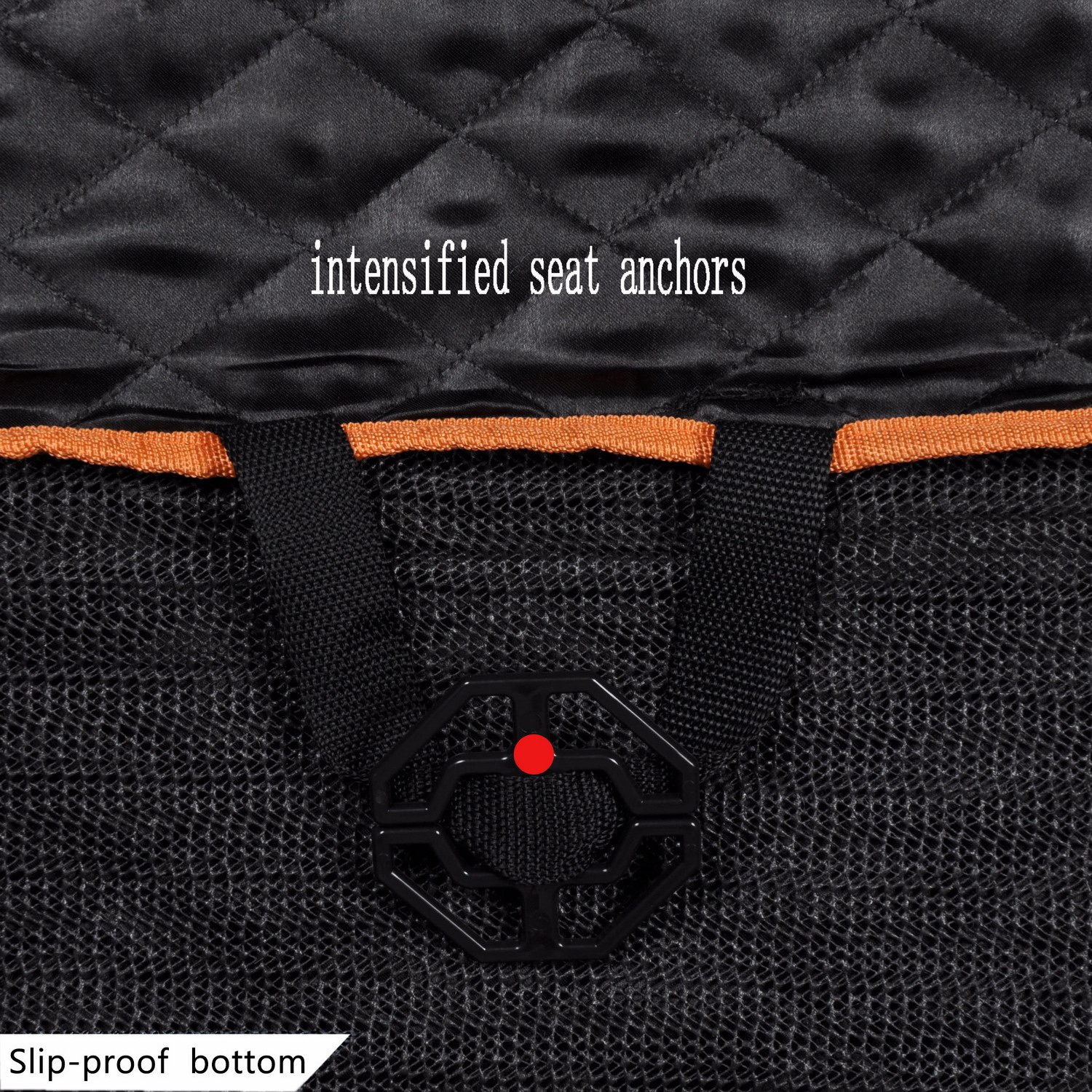 Pet Car Front Seat Cover with 1 Pet Safety Belt Cat Dog Seat Protector Mat Booster Seat Antislip Adjustable for Most Car Suv Truck (Pet front seat cover)