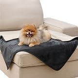 LE SURE Waterproof Dog Blanket 100x80cm Fleece Pet Blanket