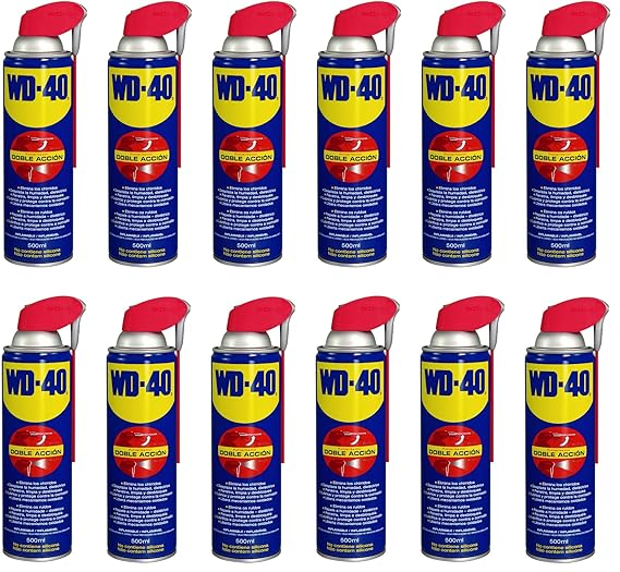 12x 500ml WD-40 Smart Straw Multifunktionsöl Öl Multifunktionsprodukt Vielzweckspray Schmiermittel Rostlöser Kriechöl Sprühöl