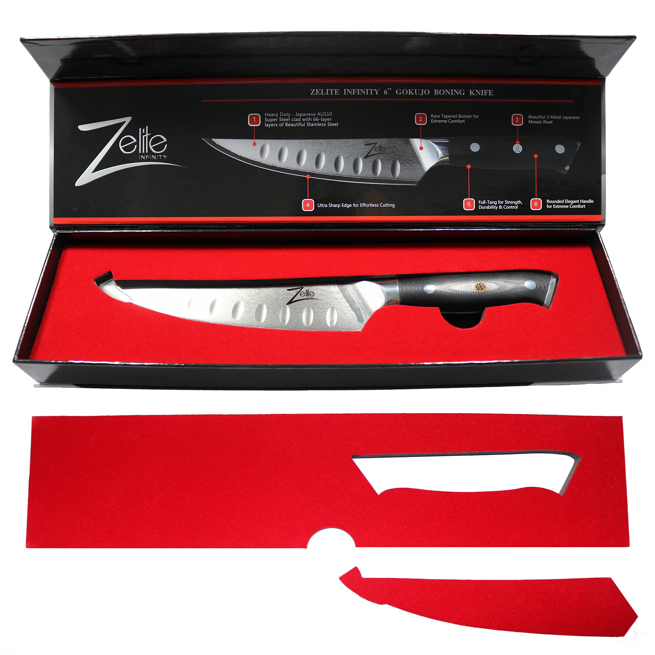 ZELITE INFINITY Boning Knife 6 inch AlphaRoyal Series Best Quality