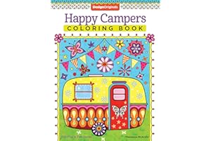 Happy Campers Coloring Book (Coloring is Fun) (Design Originals) 30 Cheerful Art Activities from Thaneeya McArdle on High-Quality, Extra-Thick Perforated Pages that Resist Bleed-Through