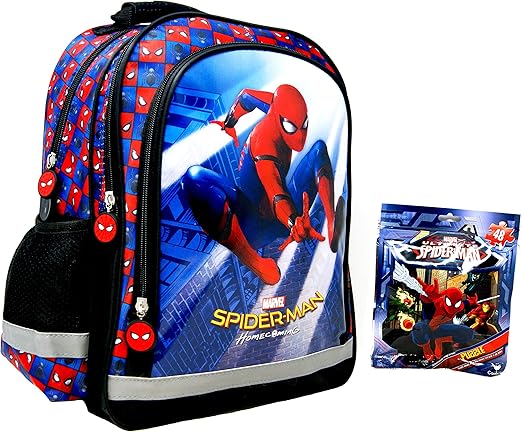 mochila escolar spiderman
