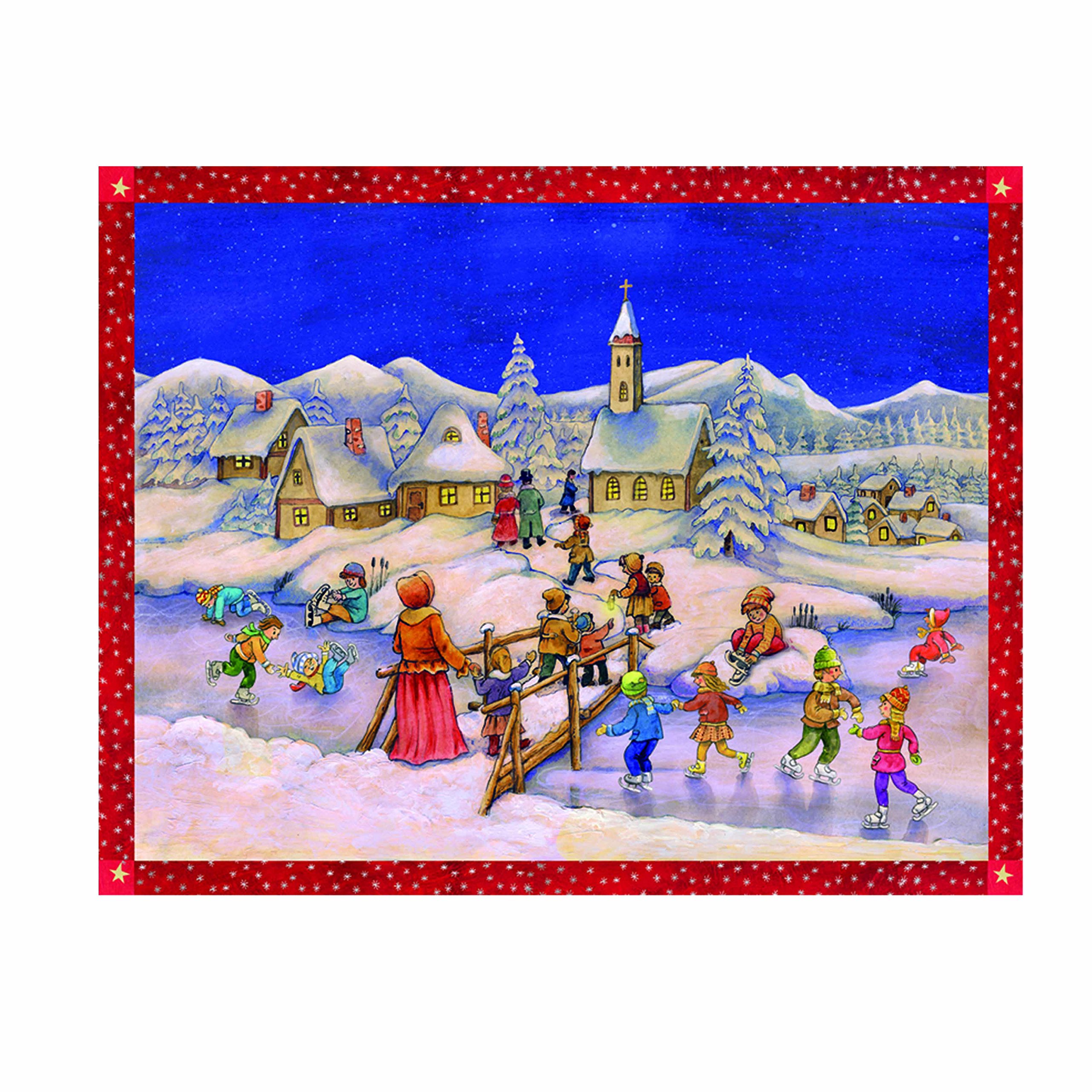 Advent Calendar "Ice skating is great"