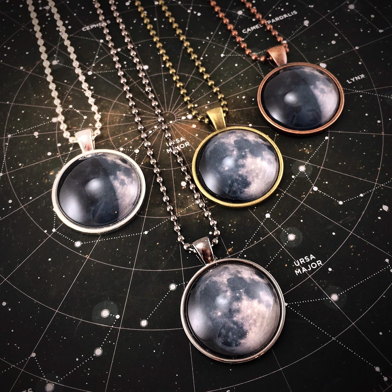 Custom moon phase jewelry Clearance