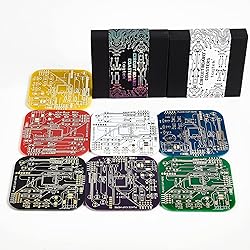 Coasters for Drinks in PCB-Design Green Coasters