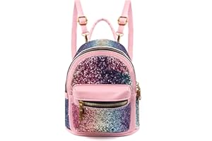 SEALINF Women Girl Bling Mini Backpack Convertible Shoulder Cross Bags Purse