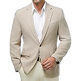 WULFUL Mens Casual Sport Coat Blazer Lightweight One Button Suit Jackets