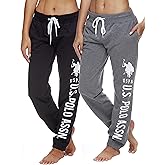 U.S. Polo Assn. Essentials Womens French Terry Jogger Sweatpants