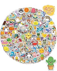 400 Pcs Stickers for Kids, Cute Water Bottle Vinyl