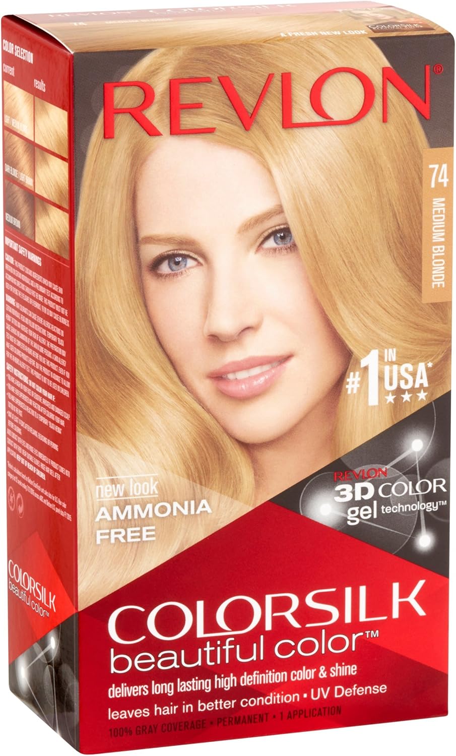 Revlon Colorsilk Medium Blonde 74 7n Amazon Co Uk Beauty