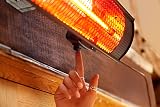 Gtech HeatWave Patio Heater 2kW Wall Mounted Weatherproof 6m Radius view 5