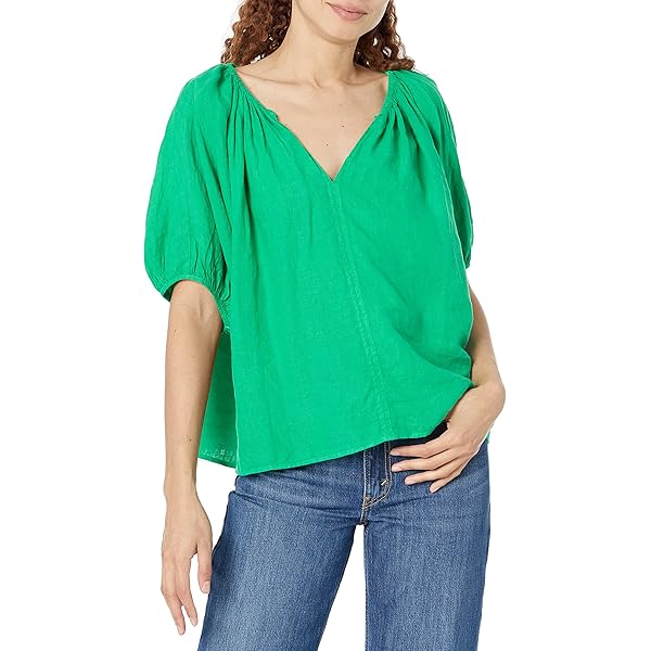 Chulianyouhuo Camiseta De Manga 3/4 Para Mujer, Color Sólido, Cuello Redondo, Blusas De Negocios, Ajuste Holgado, Casual, Plisadas, Negro -, Pequeña