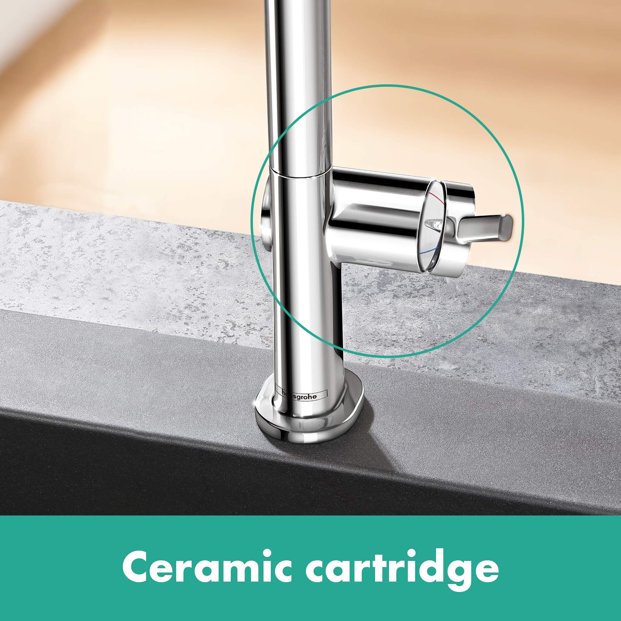 hansgrohe Talis M54 - Küchenarmatur, 1 Stahlart, Wasserhahn Küche mit Auslaufhöhe 270 mm, Mischbatterie Küche 360° schwenkbar, Chrom, 72840000 2