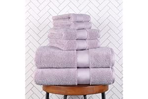 Made Here 6 Piece Bath Set by 1888 Mills, Made in The USA of US and Imported Materials, Purple