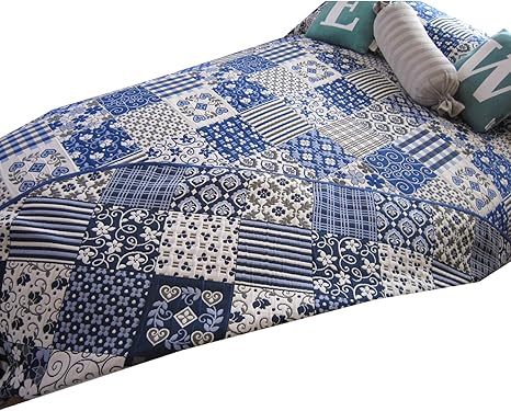 Amazon かわいい１２種類のジオメトリー ベッドスプレッド タマリンド ブルー シングル 180 270cm 1 6 スペイン製 日本仕様 リバーシブル ジャガード織 継ぎ目のない２８０ｃｍ超広幅生地 デザイン Bedspread House ベッドカバー ベッドカバー オンライン通販