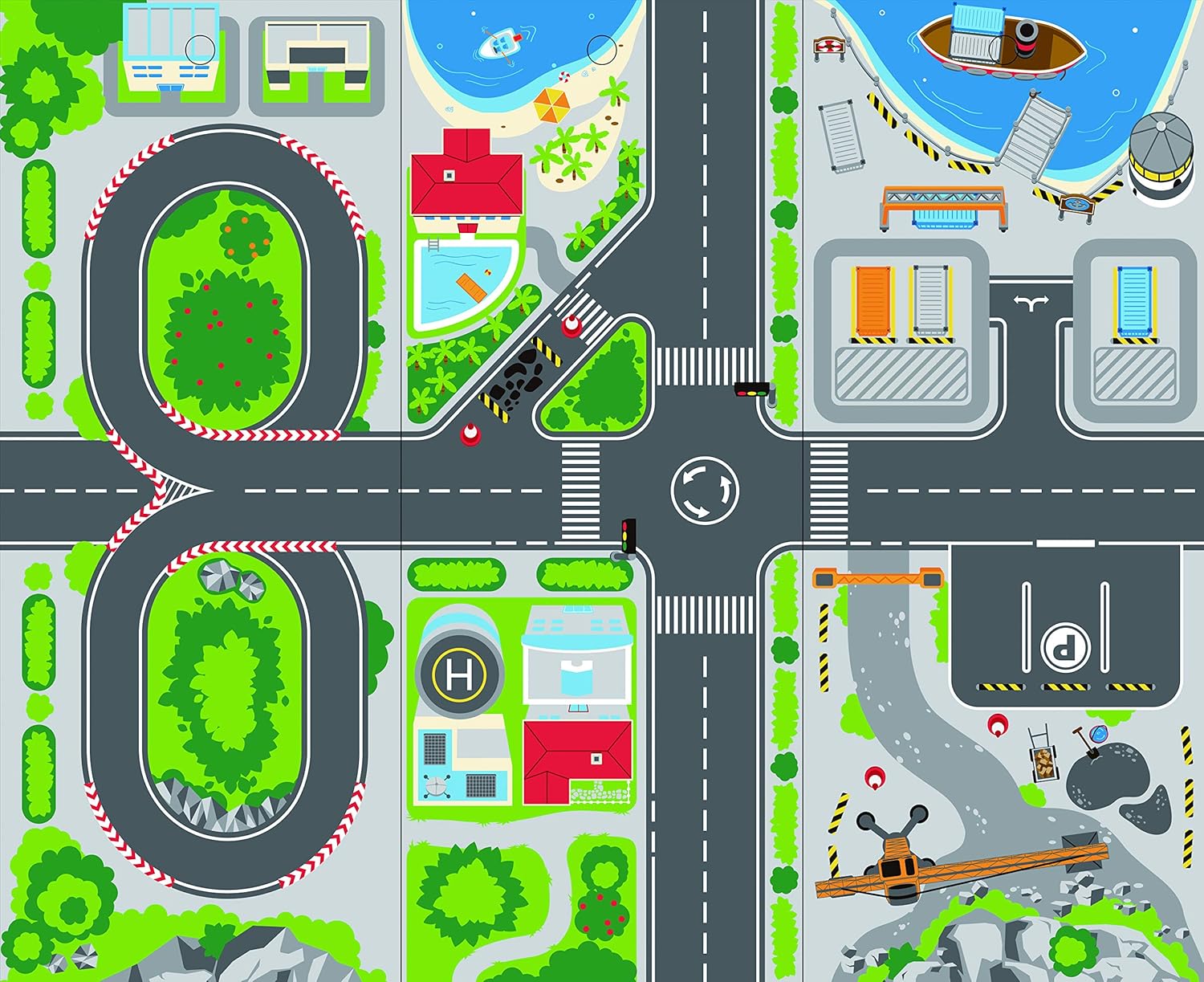 hape reversible train storage table