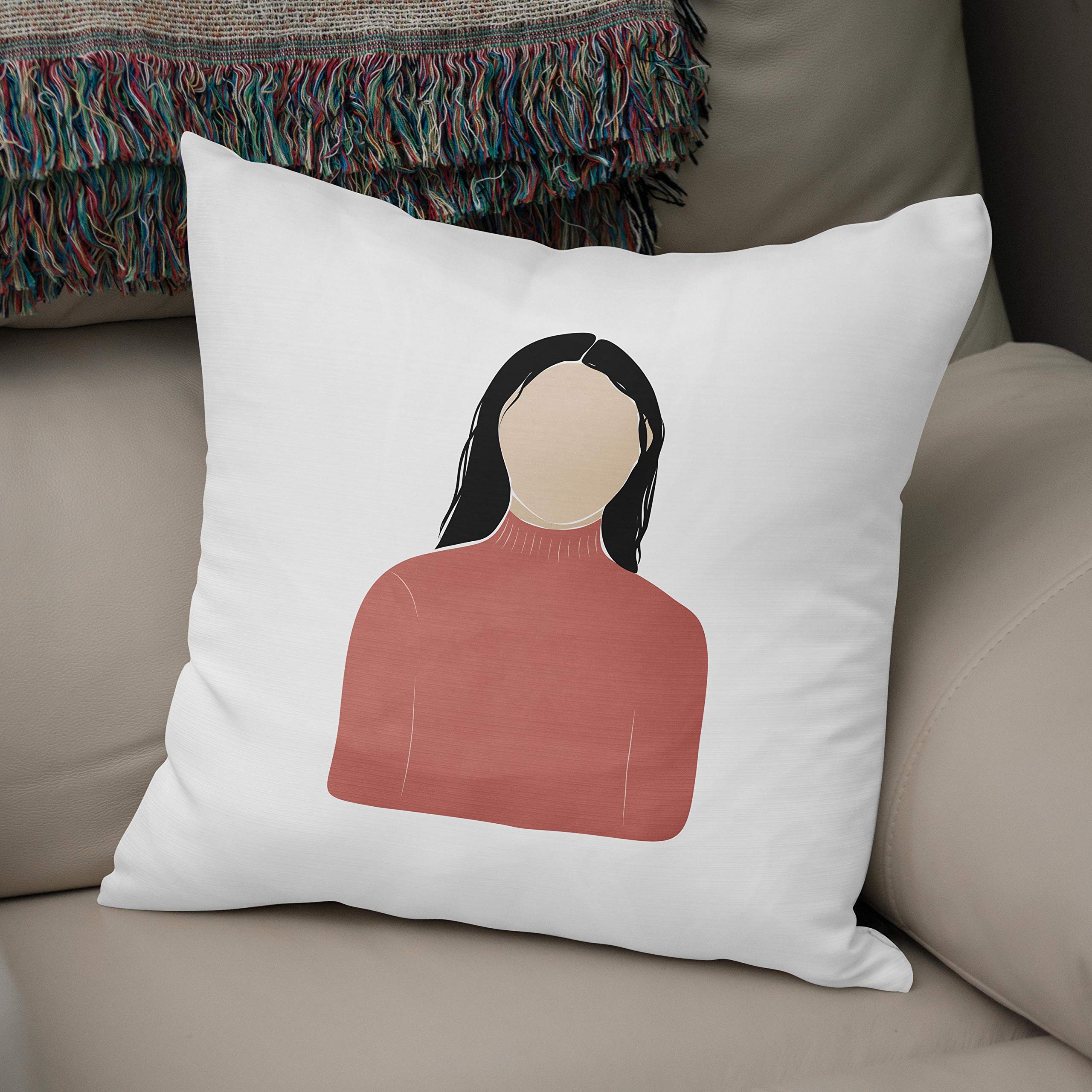 Bonamaison, Decorative Cushion Cover - 50% Cotton 50% Polyester - 43x43cm - Designed and Manufactured in Turkey