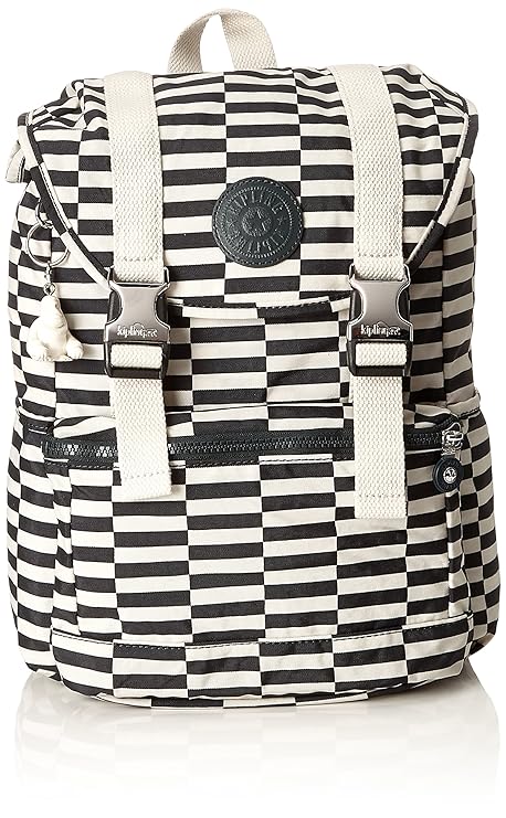 kipling striped backpack