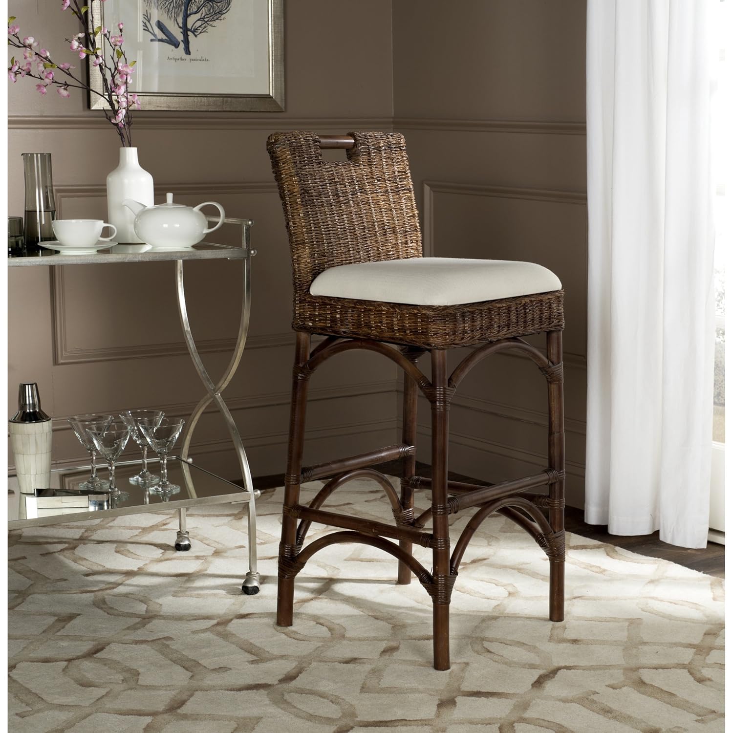 Safavieh Home Collection Fremont Brown Barstool