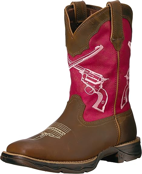 Amazon Com Durango Women S Drd0104 Western Boot Brown Pink 7 M