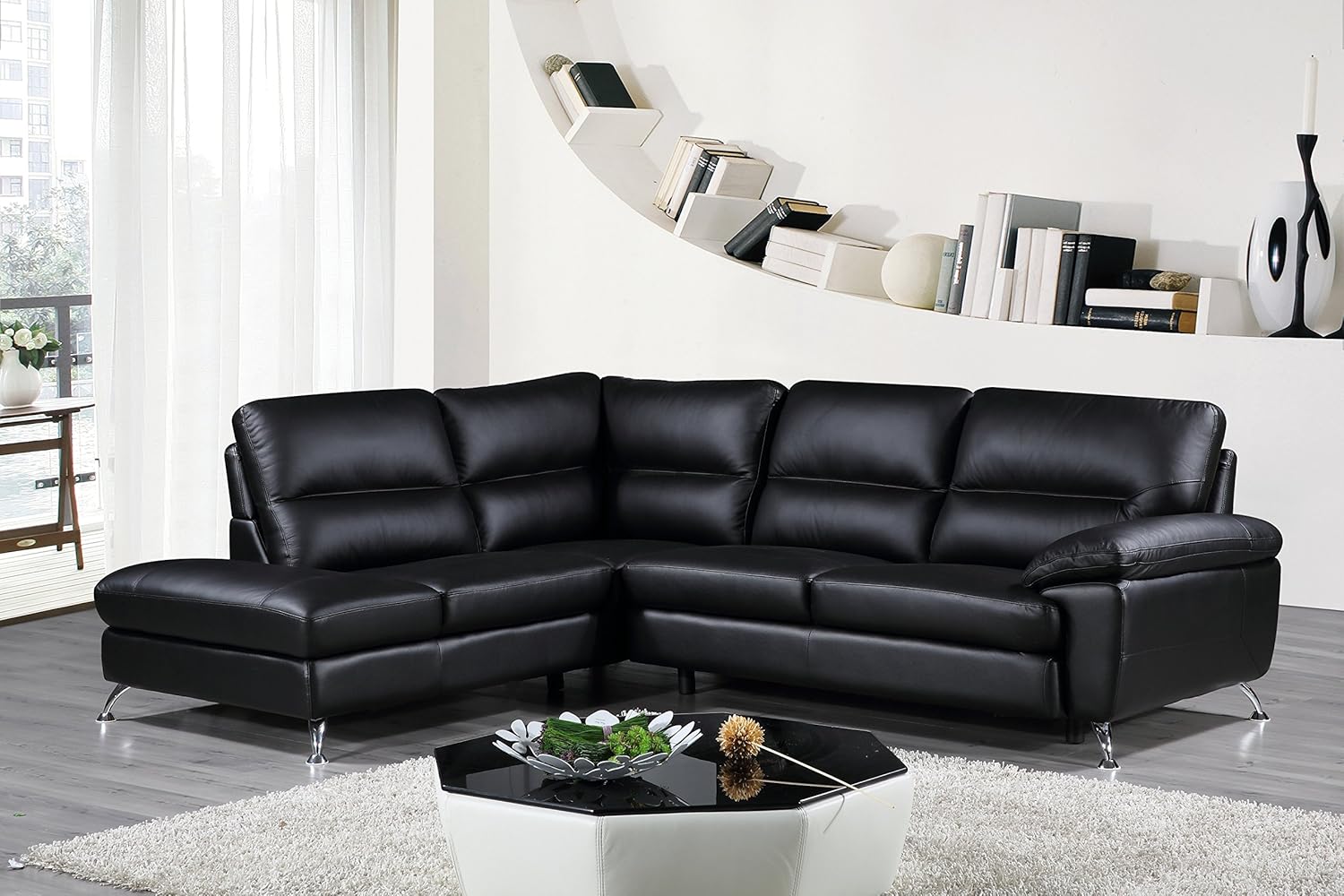15 Best Leather Sectional Sofas, in Black with Genuine Leather