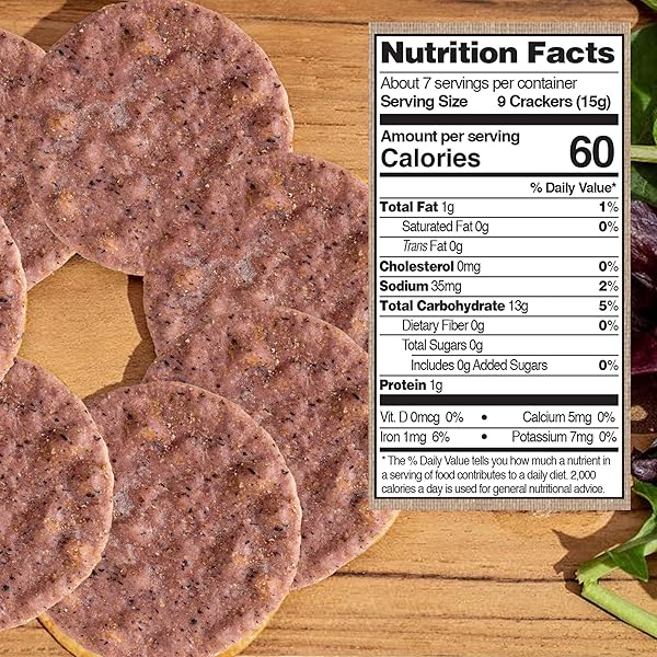 EDWARD & SONS ONION GARLIC BROWN RICE SNAPS – RICE CRACKERS GLUTEN FREE, WHOLE GRAIN, OVEN BAKED, LOW SODIUM, LOW FAT, NON-GMO – 3.5 OZ, 12 PACK