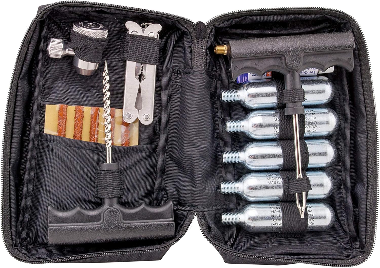 V1 Motor CO2 Motorcycle, ATV Flat Repair Kit Tubeless Tire Repair Kit: Automotive