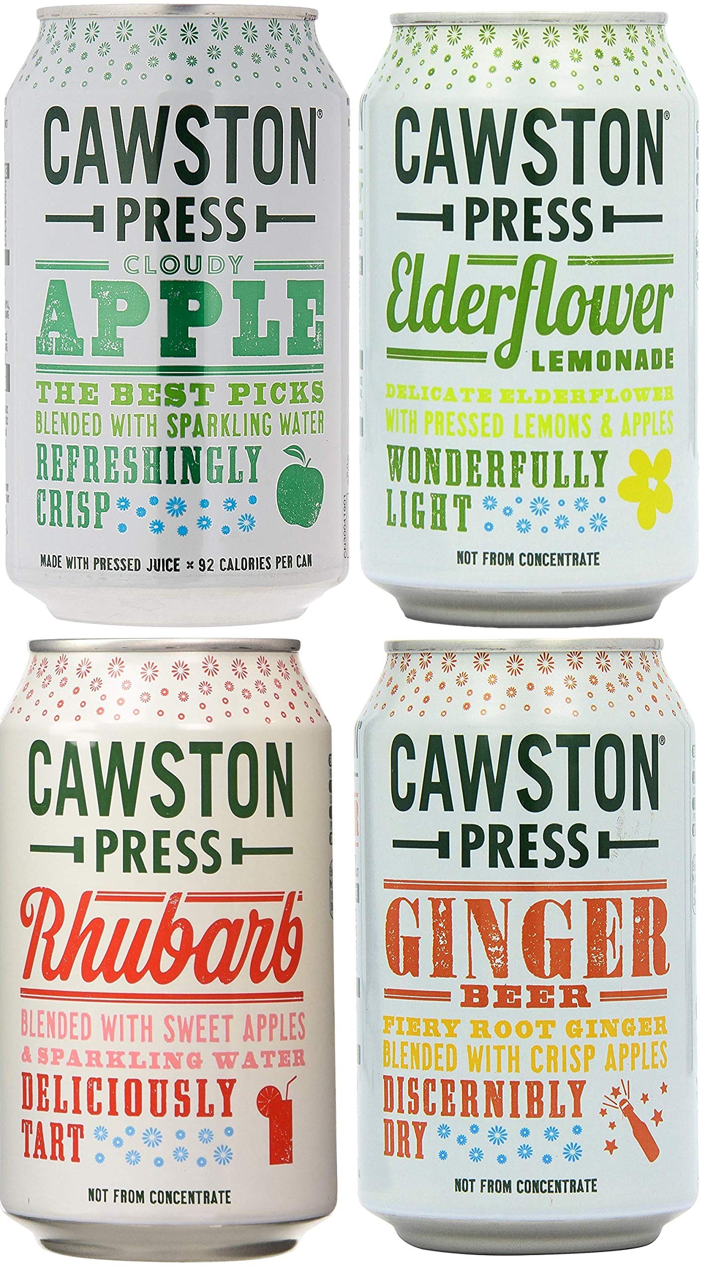 Cawston Sparkling Mixed Flavour Cans 330 ml (Pack of 12)
