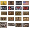 CDzyzh Tactical Morale Embroidered Patch,20pcs Military Funny Slogan Hook and Loop Patches for Cap,Bag,Backpack,Hat,Helmet,Dog Harness,Gear,Uniform,Motorcycle Biker Vest