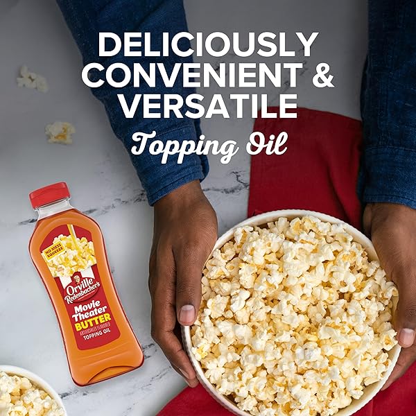ORVILLE REDENBACHER’S MOVIE THEATER BUTTER FLAVORED TOPPING OIL, 13 FL OZ.