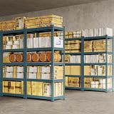 Yaheetech 5 Tier Garage Shelving Units Heavy Duty 750kg Neptune Blue view 2