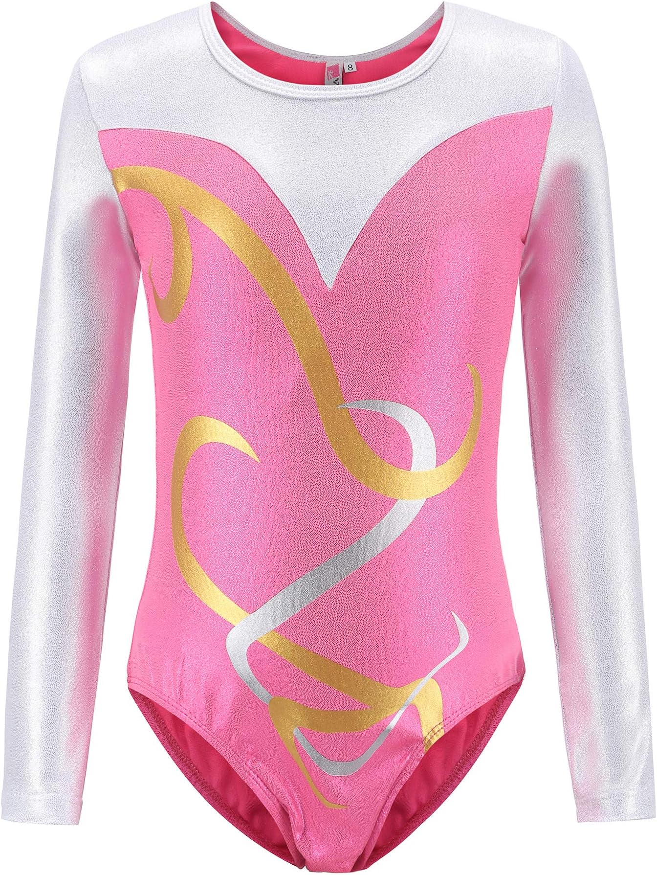 Leotards for Girls Gymnastics Long Sleeved Metalic Tank Toddlers 5-12Y Dancewear