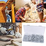 OMOTOOL Steel Nail Assortment Kit 300 pcs Galvanized Concrete Nails 5 Size view 5
