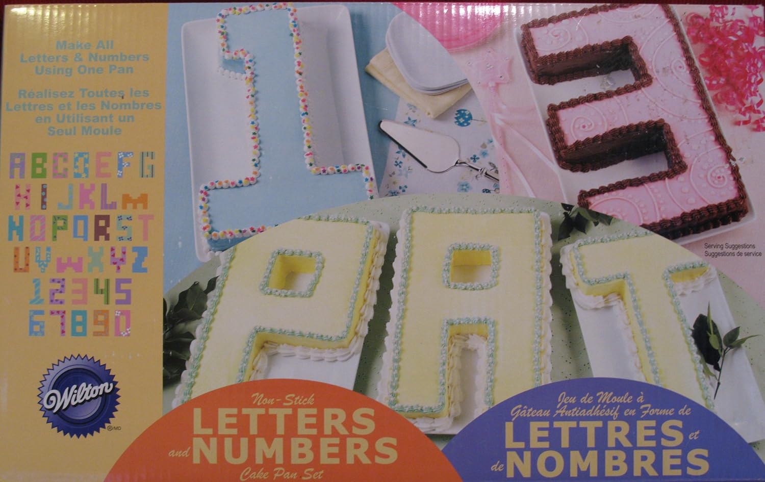 Wilton Letters and Numbers Cake Pan Set Novelty Cake Pans