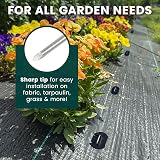 Green Haven 100 Pack Garden Pegs Heavy Duty Membrane Stakes 15cm Galvanised view 4
