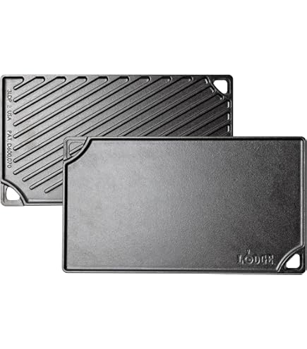 Amazon.com: Better Chef 19-Inch Cast Aluminum Double Griddle,Black
