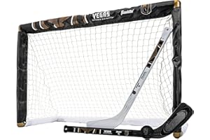 Franklin Sports NHL Mini Hockey Set - Kids Indoor Knee Hockey Goal, Ball, + 2 Stick Combo - Youth Team Indoor Toy Set - Official - Ages 3+