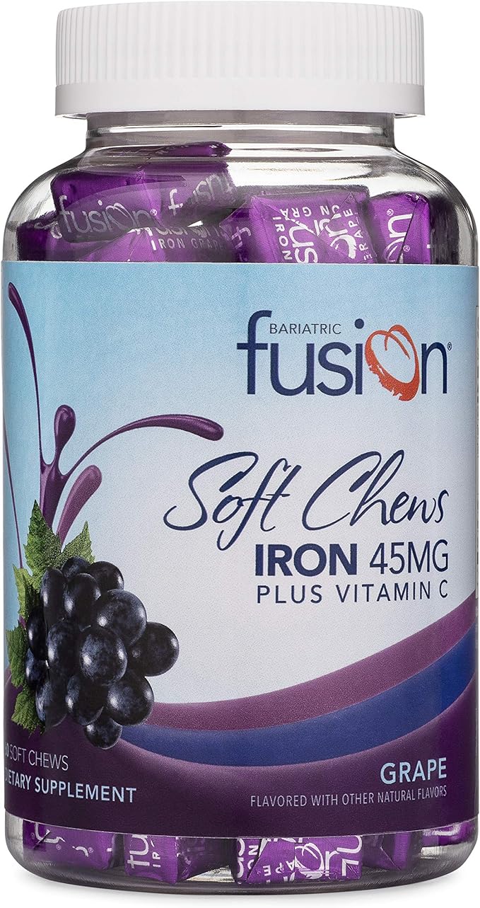 Bariatric Fusion Grape Flavored Iron Soft Chew with Vitamin