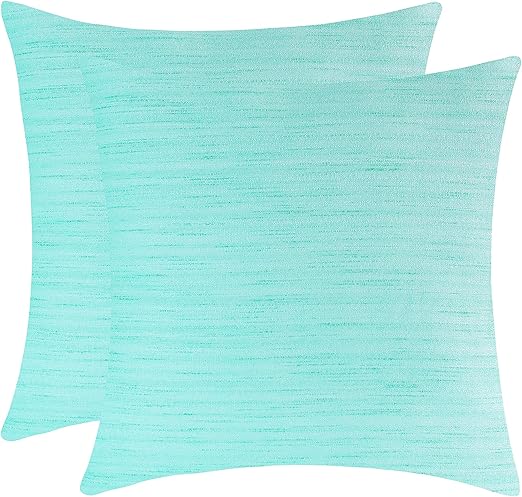 Amazon Com The White Petals Mint Green Cushion Covers For Sofa