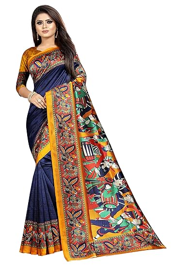Womens Art Silk Sarees Printed Art Silk Sarees
